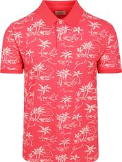 Gant Polo Shirt Palm Print Watermelon