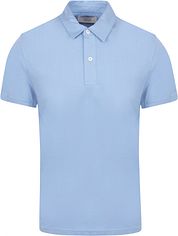 King Essentials The James Polo Shirt Mid Blue