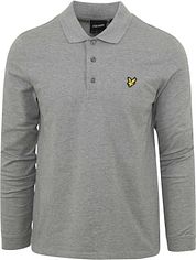 Lyle and Scott Longsleeve Polo Grey