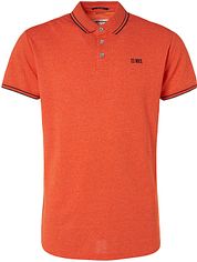 No Excess Polo Shirt Garment Dye Orange