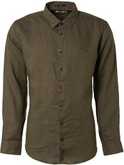 No Excess Shirt Linen Army Green