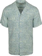 Scotch and Soda Shortsleeve Shirt Print Light Green