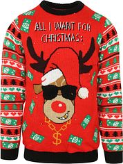 Suitable's Reindeer Christmas Jumper With Ligths