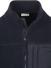 KnowledgeCotton Apparel Cardigan Fleece Navy