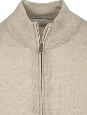 Profuomo Cardigan Merino Wool Beige