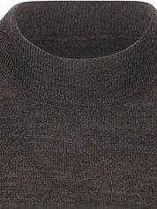 Profuomo Turtleneck Pullover Merino Dark Brown