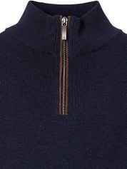 Casa Moda Halfzip Pullover Solid Navy