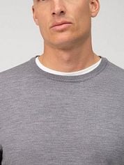 Olymp Pullover O-Neck Wool Grey