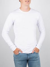 Garage Basic Longsleeve T-Shirt Stretch White