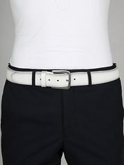 Suitable Belt Structure Leather White