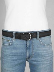 Suitable Belt Structure Leather Navy 