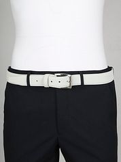 Suitable Belt Suede Leather White