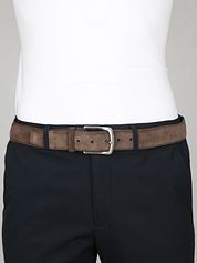 Suitable Belt Suede Leather Brown