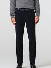 Meyer Trousers Roma Wool Corduroy Navy