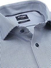 Olymp Luxor Shirt Print Structura Blue