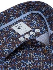 R2 Knitted Shirt Carabiner Navy