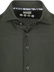 R2 Shirt Dobby Knitted Dark Green