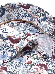 R2 Shirt Poplin Flower Print Multicolour