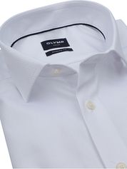 Olymp Luxor Shirt Diamond Structure White