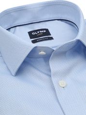 Olymp Luxor Shirt Diamond Structure Light Blue