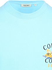 Shiwi T-Shirt Finn Coral Coast Backprint Light Blue