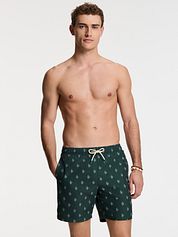Shiwi Swimshorts Mike Sketched Coral Dark Green