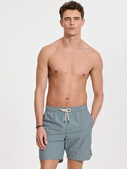 Shiwi Swimshorts Mike Geo Tile Dark Green