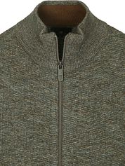 State Of Art Cardigan Structure Melange Green