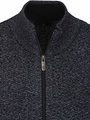 State Of Art Cardigan Structure Melange Navy