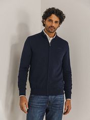 State Of Art Cardigan Plain Navy