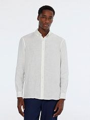 Scotch and Soda Linnen Overhemd White