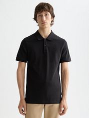 Scotch And Soda Core Piqué Polo Shirt Black