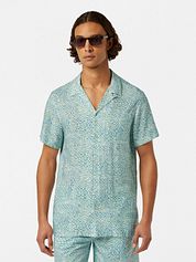Scotch and Soda Shortsleeve Shirt Print Light Green