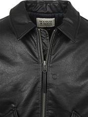 Scotch and Soda Faux Leather Bomberjack Black