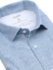 OLYMP Shirt Level 5 24/Seven Herringbone Blue