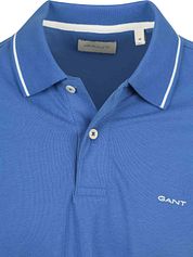 Gant Tipping Piqué Polo Shirt Blue