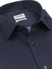 Olymp Level 5 Shirt Pinpoint Navy