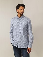 State Of Art Shirt Poplin Shell Blue