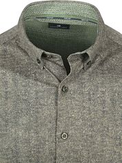 State Of Art Shirt Jersey Herringbone Green
