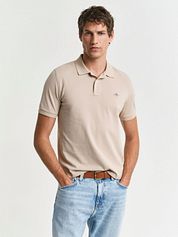 Gant Shield Piqué Polo Shirt Sand