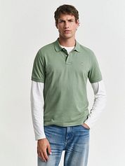 Gant Shield Piqué Polo Shirt Green