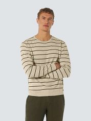 No Excess Sweater Stripe Beige