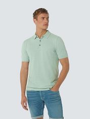 No Excess Knitted Polo Shirt Structure Green