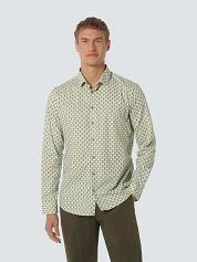 No Excess Shirt Green Multicolour Print