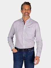 NZA Shirt Aidan Print Blue