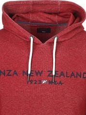 NZA Hoodie Diamond Logo Interlock Melange Cherry Red