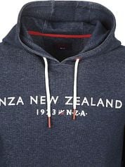 NZA Hoodie Diamond Logo Interlock Melange Icon Navy