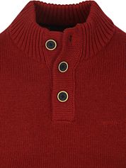 NZA Pullover Mocker Adan Cherry Red