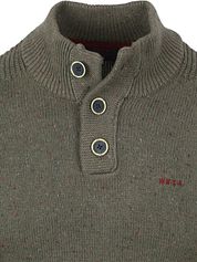 NZA Pullover Mocker Conor Melange Army Grey