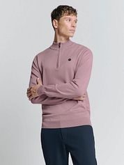 No Excess Half Zip Pullover Mauve